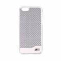 Карбоновый чехол накладка BMW для iPhone 6 / 6S M-Collection Hard Carbon & Aluminium, Silver (BMHCP6MDCS)